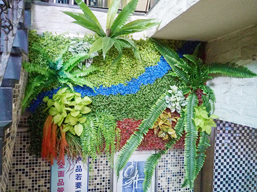绿雕仿真植物墙案例