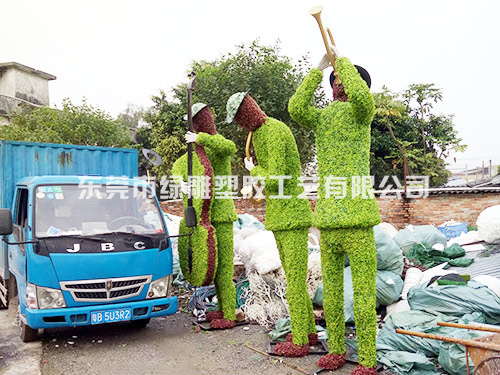绿雕仿真植物人